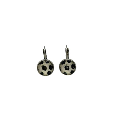 earrings steel silver moura1